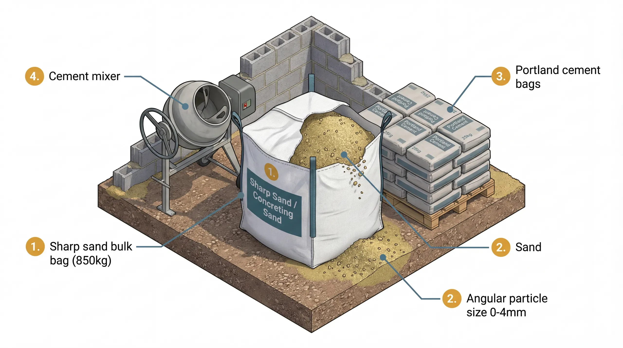 Sharp Sand: What It Is, What It's For, and How Much You Need