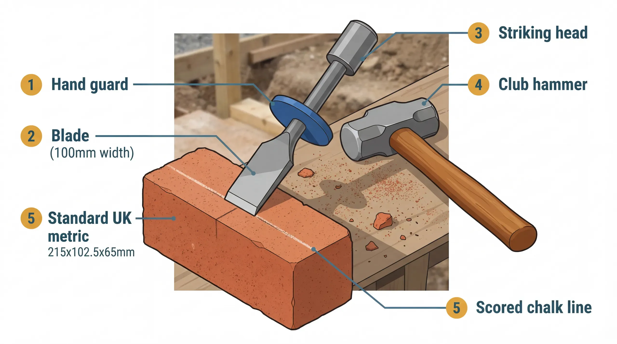 Bolster Chisels: How to Cut Bricks and Blocks by Hand
