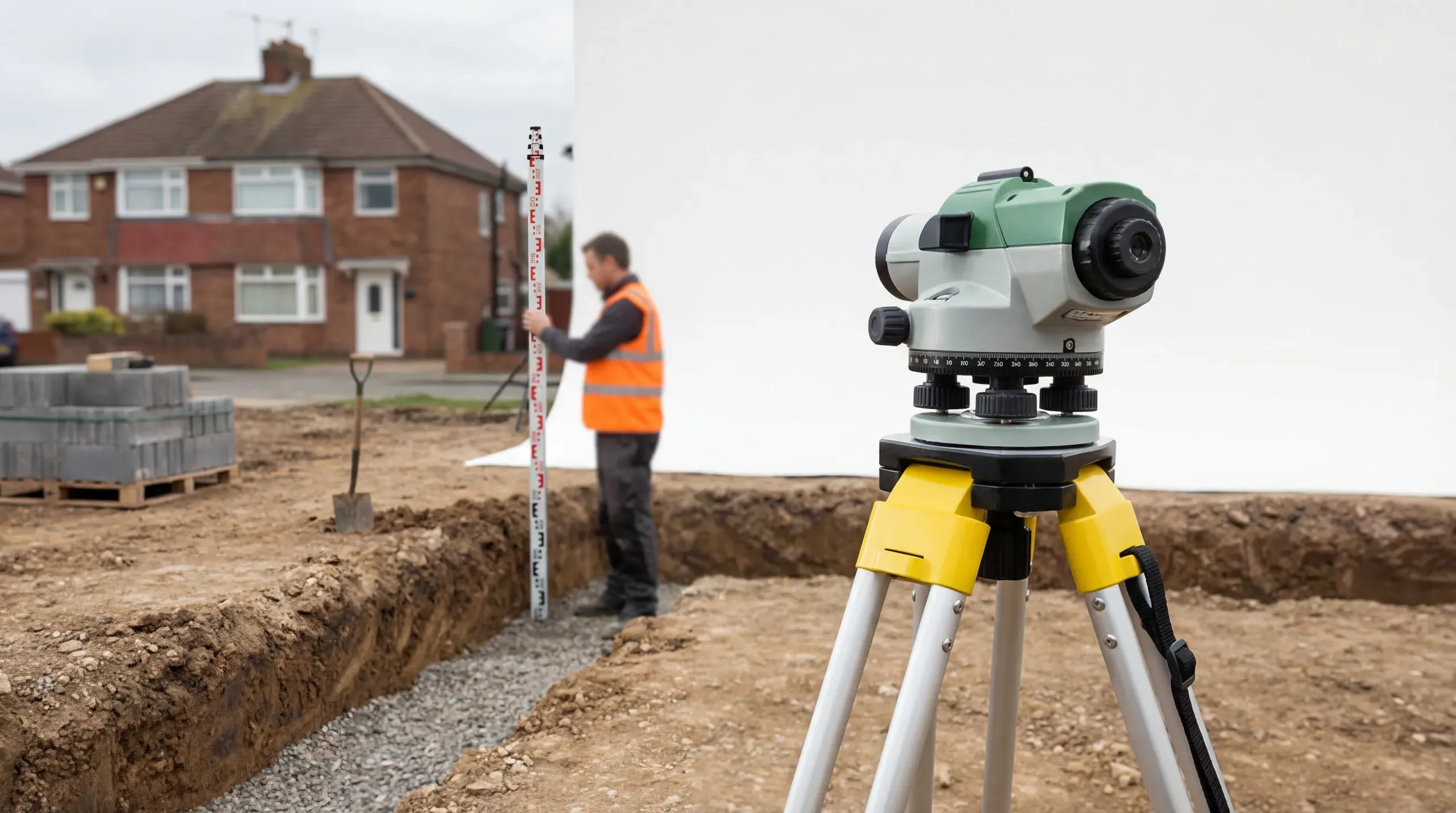 Optical Levels (Dumpy Levels): How to Set Site Levels for Foundations and Drainage